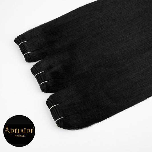Premium LUXE Human Hair Straight Hair Clip 100g